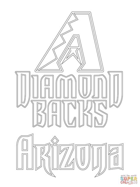 Arizona Diamondbacks Logo coloring page | Free Printable Coloring Pages