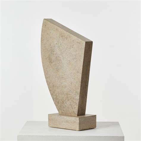 Large limestone abstract sculpture - Béton Brut