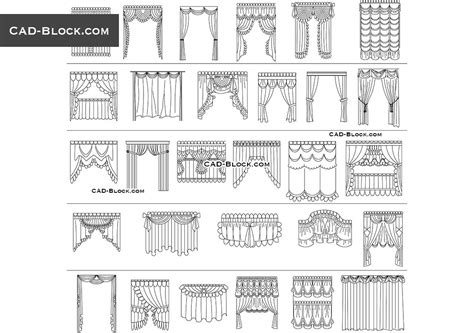 Curtains Cad Blocks Free