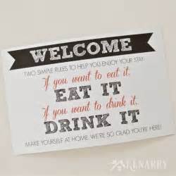 Guest Room Art: Free Printable Welcome Sign | Guest welcome baskets, Art room, Inspirational signs