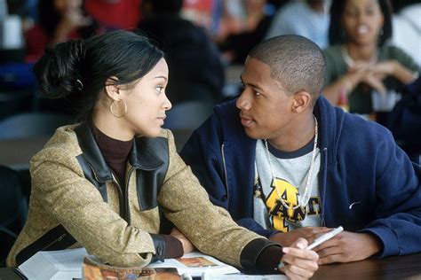 Zoe Saldana and Nick Cannon in 20th Century Fox's Drumline - 2002 ...