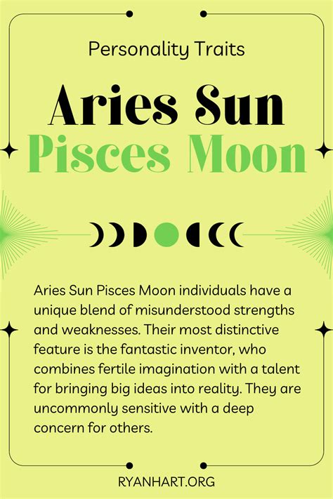 Aries Sun Pisces Moon Personality Traits in 2022 | Pisces moon, Pisces ...