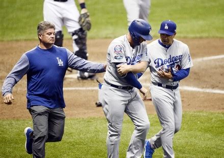 Los Angeles Dodgers Infielders Justin Turner Editorial Stock Photo ...