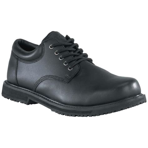 Women's Grabbers® Plain Toe Work Shoes, Black - 580247, Work Boots at ...