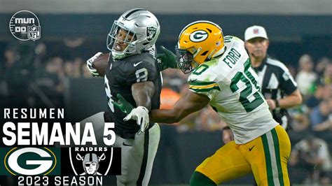 Green Bay Packers vs. Las Vegas Raiders | Semana 5 NFL 2023 | NFL ...