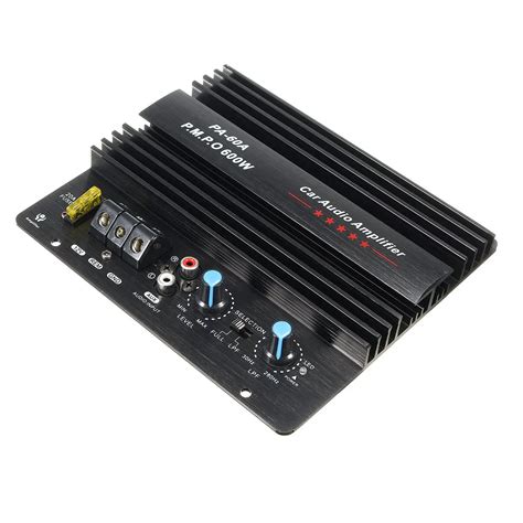 NEW 12V 600W Mono Car Audio Power Amplifier Powerful Bass Subwoofers Amp PA 60A-in Amplifier ...