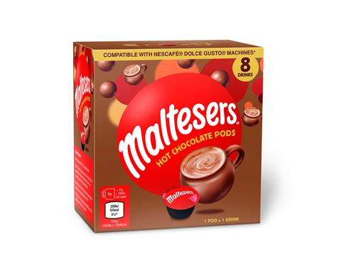 Maltesers Hot Chocolate - Dolce Gusto Compatible Pods - Value Bulk Box 8 Pods- Buy Online in ...