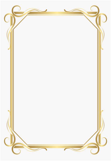 Gold Frame Border Clip Art