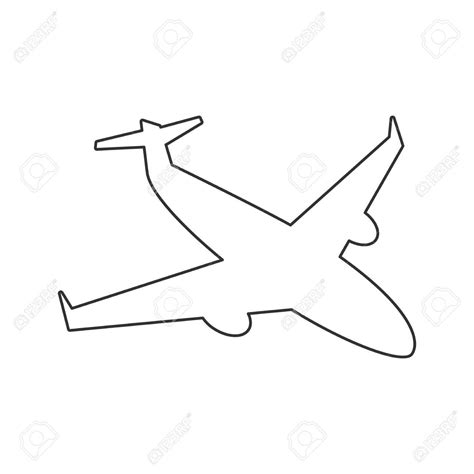 Airplane Drawing Top View at GetDrawings | Free download