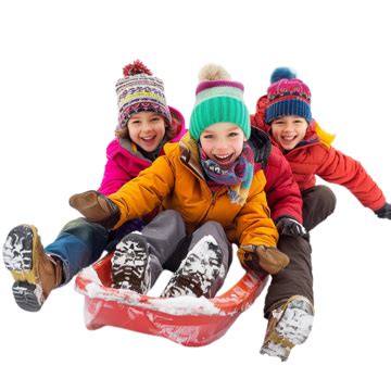 Happy Children Playing On A Toboggan, Children, Beautiful, Transparent PNG Transparent Image and ...