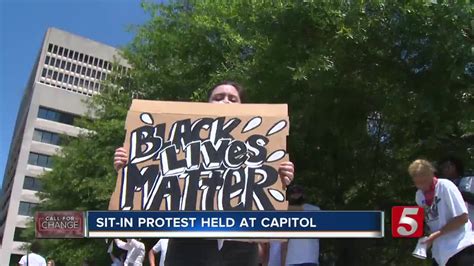 Dozens of people show up for 'sit-in' protest at the Capitol