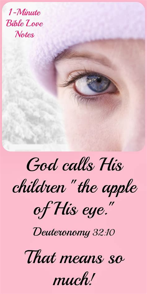 1-Minute Bible Love Notes: Apple of His Eye