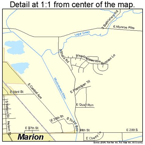 Marion Indiana Street Map 1846908