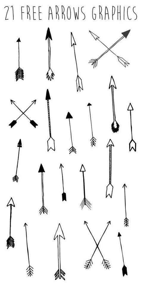 Hand-drawn arrow graphics {Free download} | Pure Sweet Joy Letras Cool, Freundin Tattoos, Hand ...