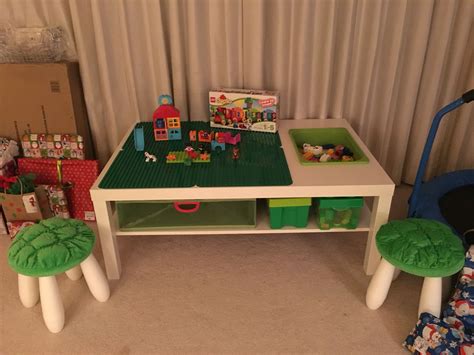 Ikea hack. Lego duplo table for my son. | Lego duplo table, Duplo table, Lego room