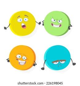 Cartoon Character Circle Stock Vector (Royalty Free) 226198045 | Shutterstock