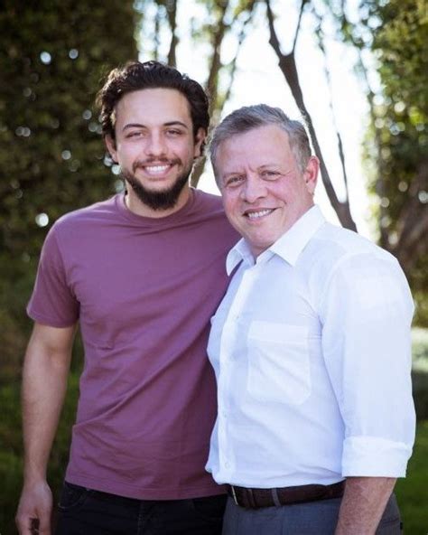 (R-L) King Abdullah II of Jordan and his son Crown Prince Hussein, pictured in August 2016. His ...