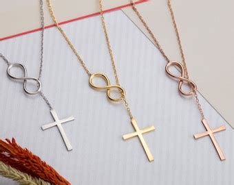 Infinity Cross Necklace - Etsy