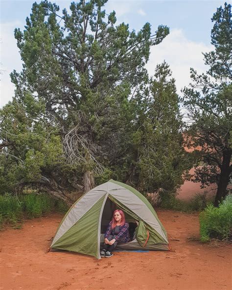 A tent in Kodachrome Basin Campsite, Utah - Mini Adventures Travel Blog