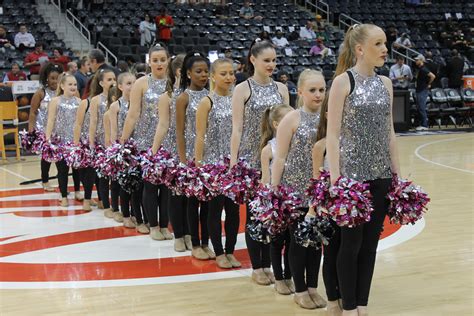 Pom Pom Team performs at the Atlanta Hawks Game! - Georgia Dance Unlimited