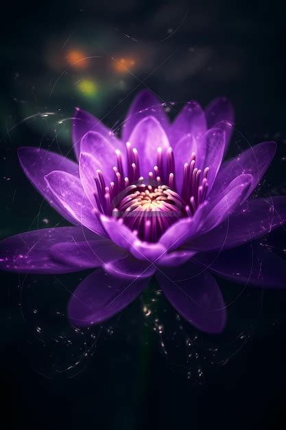 Premium AI Image | realistic flower Dark forest