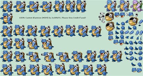 #009 Blastoise | Pokemon, Animated characters, Custom