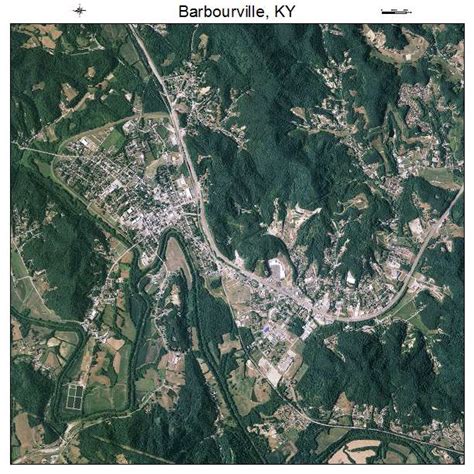 Aerial Photography Map of Barbourville, KY Kentucky