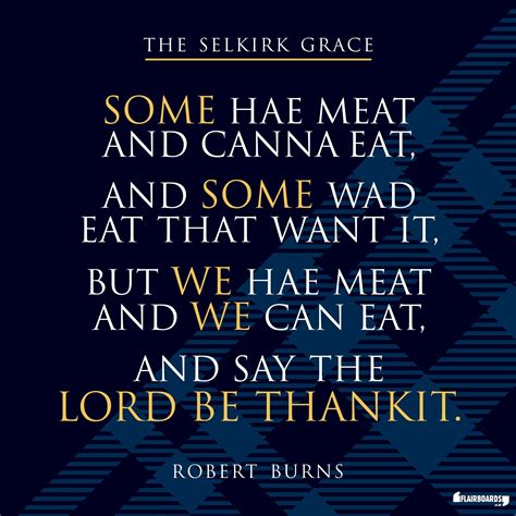 Scotland, Robert Burns, The Selkirk Grace, Wall art, Burns night | Robert burns, Burns, Words