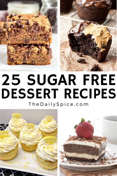 25 Easy Sugar Free Desserts You Can Make Today - The Daily Spice ...