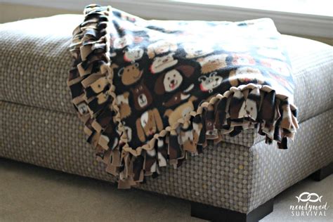 Easy DIY No-Sew Fleece Blanket without the Bulky Knots! - Newlywed Survival