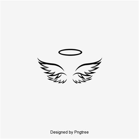 Minimalist Angel Wings Clipart