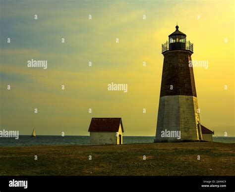 Point Judith Lighthouse Stock Photo - Alamy