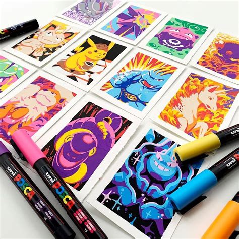 @datmattmiles is illustrating vibrant and bold pictures of #pokemon with POSCA pens! We're ...