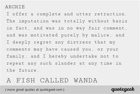 Great quote from A Fish Called Wanda! Found at quotegeek.com. | Deeply ...