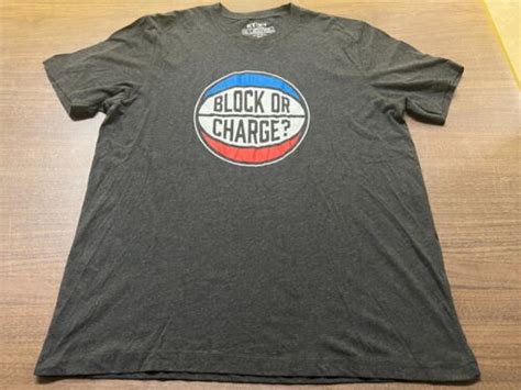 Rex Chapman "Block or Charge" Men's Gray T-Shirt - KY for KY - XL | eBay