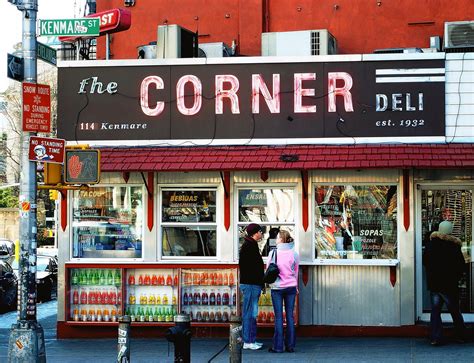 Corner Stores | Retail signage, Restaurant new york, Diner decor