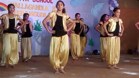 Sri chaitanya techno school annual day dance of 9th class - YouTube