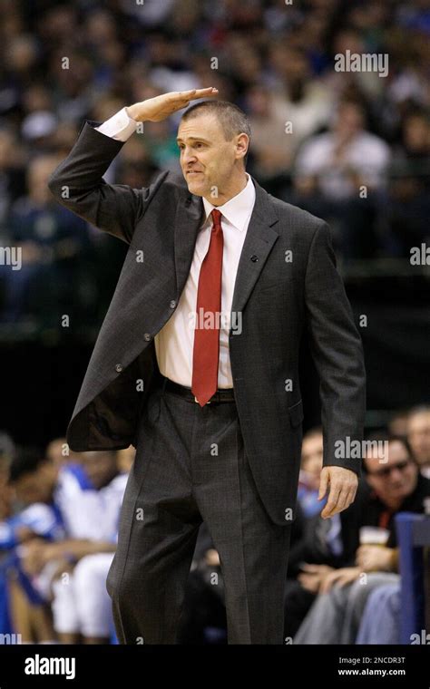 Dallas Mavericks head coach Rick Carlisle during an NBA basketball game against the Oklahoma ...