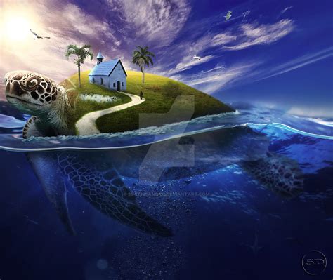 -underwater effect - (_Big tortoise_) by 35-Elissandro on DeviantArt