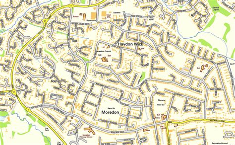 Swindon Street Map | I Love Maps