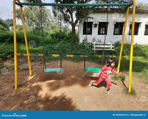 Closeup of Beautiful Sports Equipment Play Ground Inside the Machohalli Forest Gate Editorial ...