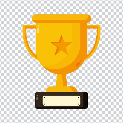 Gold trophy icon on transparent background 5048374 Vector Art at Vecteezy