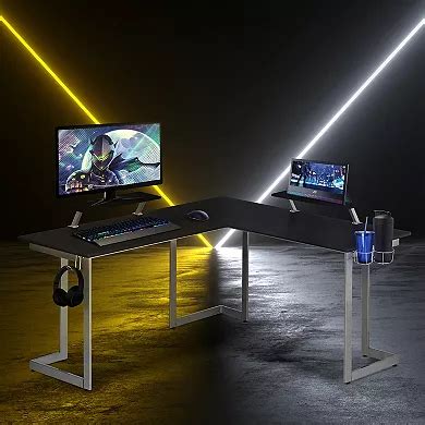 Techni Sport Warrior L-Shaped Gaming Desk