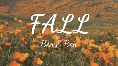 FALL - Ben & Ben (lyric video) - YouTube