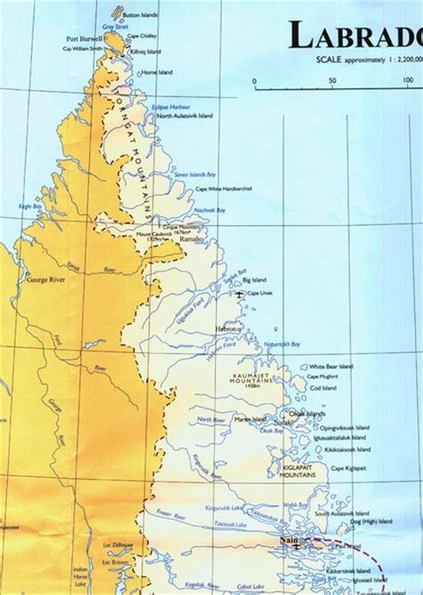 Labrador Peninsula Map • mappery