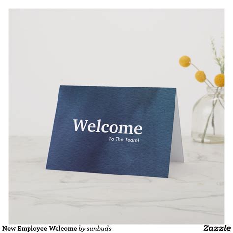 New Employee Welcome Card | Zazzle | Welcome card, Employees card, Welcome new employee