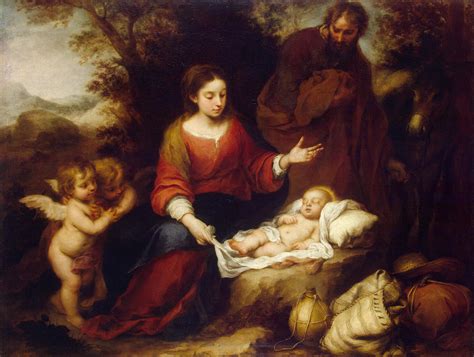 Rest on the Flight into Egypt - Bartolome Esteban Murillo | Endless ...