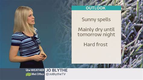 Late weather forecast with Jo Blythe | ITV News Calendar