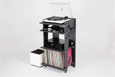 Turntable Station by Line Phono Record Player Console, Record Shelf, Vinyl Record Storage ...