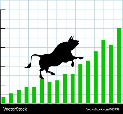 Up bull market rise bullish stock chart graph Vector Image